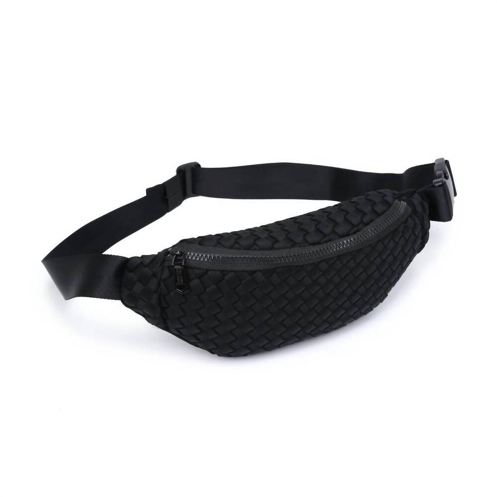 NEW SOL AND SELENE women's aim high belt bag in black